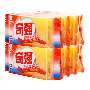 奇强 净柔洗衣皂/透明皂 肥皂 100g*5*2组(1000克)10块